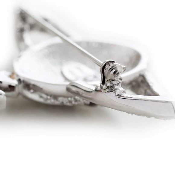 VIVIENNE WESTWOOD BAS RELIEF CRYSTAL ORB BROOCH | PIN - Picture 4 of 11